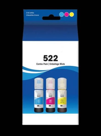 522 Color Bottle Pack (Cyan, Magenta, Yellow)